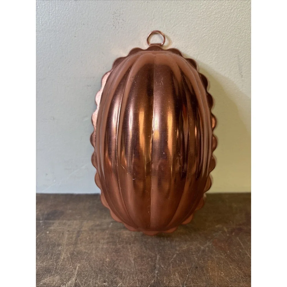 LOT of 3 Copper Toned Jello-O Mold Wall Hangings Vintage